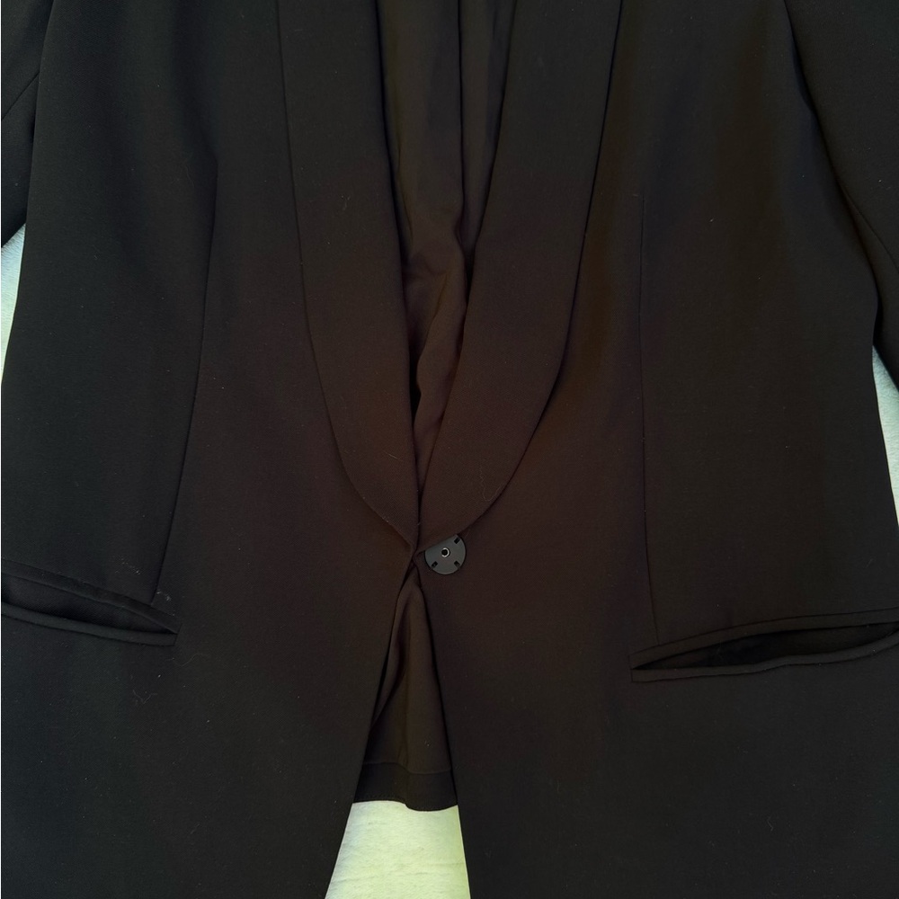 Trouve Sleek Black Blazer Jacket size XS - Picture 9 of 15
